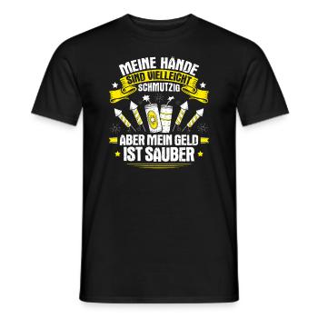 Pyrotechniker Feuerwerk Pyrotechnik Pyrotechnician - Männer T-Shirt - Schwarz - Vorne - AI Model Male 178 light (178cm)