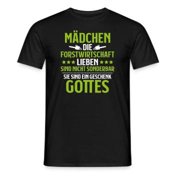 Forstwirt Forstwirtschaft Waldfacharbeiter Wald - Männer T-Shirt - Schwarz - Vorne - AI Model Male 178 light (178cm)