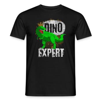 Dino Expert Design for dinosaur fans, dinosaurs - Men's T-Shirt - black - Front - AI Model Male 178 light (178cm)