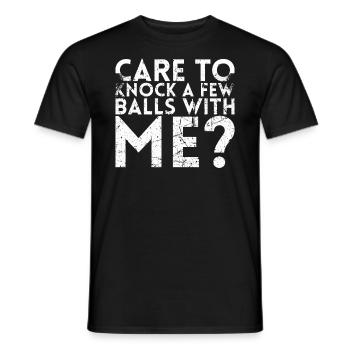 Be sure to have a few balls with me - Men's T-Shirt - black - Front - AI Model Male 178 light (178cm)