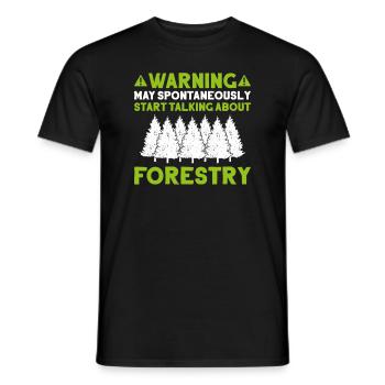 Forester Forestry Forester Forest Worker Forest - Men's T-Shirt - black - Front - AI Model Male 178 light (178cm)
