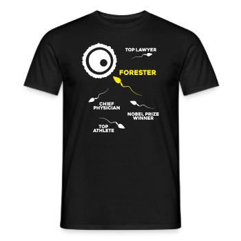 Forester Forestry Forester Forest Worker Forest - Men's T-Shirt - black - Front - AI Model Male 178 light (178cm)