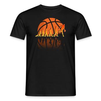 Basketball Sport Evolution BBall - Men's T-Shirt - black - Front - AI Model Male 178 light (178cm)