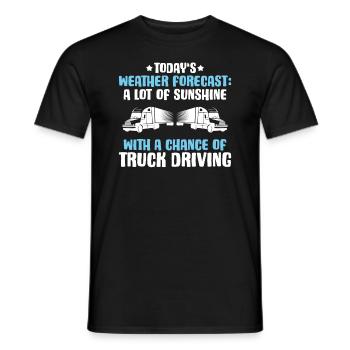 Truck driver Truck driver Professional driver Trucker - Men's T-Shirt - black - Front - AI Model Male 178 light (178cm)