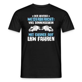 LKW-Fahrer Fernfahrer Berufskraftfahrer Trucker - Männer T-Shirt - Schwarz - Vorne - AI Model Male 178 light (178cm)