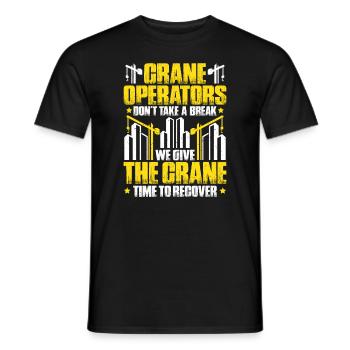 Kranführer Kranfahrer Kran Crane Operator - Männer T-Shirt - Schwarz - Vorne - AI Model Male 178 light (178cm)
