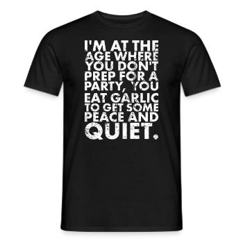 Ich Bin In Dem Alter, In Dem Du Dich Nicht Auf A - Männer T-Shirt - Schwarz - Vorne - AI Model Male 178 light (178cm)