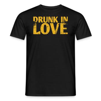 Drunk In Love Marriage Draft Pour - T-shirt homme - noir - Devant - AI Model Male 178 light (178cm)