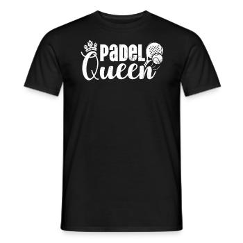 Padel Queen Padelschläger Ball Design Für Padel - Männer T-Shirt - Schwarz - Vorne - AI Model Male 178 light (178cm)