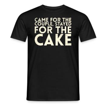 Came for the couple, stayed for the bride, the - Men's T-Shirt - black - Front - AI Model Male 178 light (178cm)