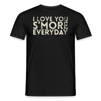 I Love You More Everyday Marriage Design For - Men's T-Shirt - black - Front - AI Model Male 178 light (178cm)