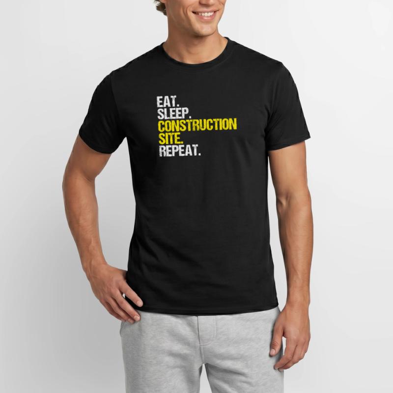Construction worker Construction construction trade Construction profession Mason Men’s T-shirt
