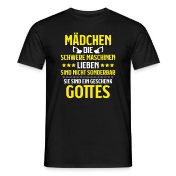 Baugeräteführer Kranführer Baggerfahrer Baugeräte - Männer T-Shirt - Schwarz - Vorne - AI Model Male 178 light (178cm)