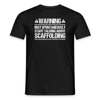 Échafaudage Échafaudage Échafaudage Échafaudage - T-shirt homme - noir - Devant - AI Model Male 178 light (178cm)