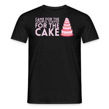 Came for the couple, stayed for the bride, the - Men's T-Shirt - black - Front - AI Model Male 178 light (178cm)