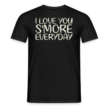 I Love You More Everyday Marriage Design For - Men's T-Shirt - black - Front - AI Model Male 178 light (178cm)