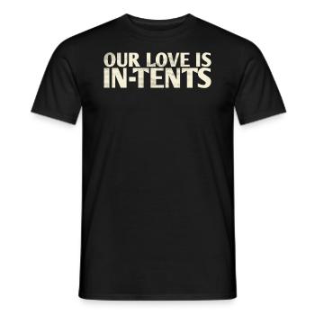 Our Love Is In-tents Hochzeitsdesign Für Die Braut - Männer T-Shirt - Schwarz - Vorne - AI Model Male 178 light (178cm)