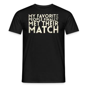 My favorite people have finally settled for the - Men's T-Shirt - black - Front - AI Model Male 178 light (178cm)