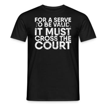 Pour qu’un service soit valide, il doit croiser pour - T-shirt homme - noir - Devant - AI Model Male 178 light (178cm)