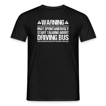 Busfahrer Bus Driver Busman Schulbusfahrer - Männer T-Shirt - Schwarz - Vorne - AI Model Male 178 light (178cm)