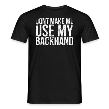 Ne me laissez pas utiliser mon design de revers pour - T-shirt homme - noir - Devant - AI Model Male 178 light (178cm)