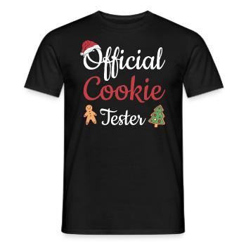 Baking Offical Cookie Tester Cookie - Männer T-Shirt - Schwarz - Vorne - AI Model Male 178 light (178cm)
