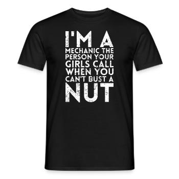Ich Bin Ein Mechaniker Die Person, Die Deine - Männer T-Shirt - Schwarz - Vorne - AI Model Male 178 light (178cm)