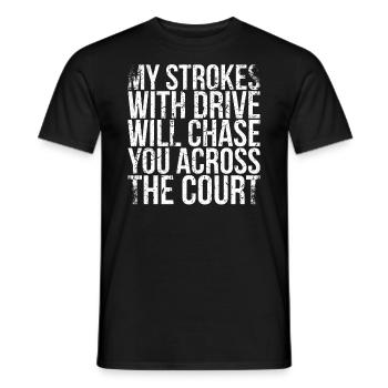 Mes coups avec drive vous permettront de vous en remettre - T-shirt homme - noir - Devant - AI Model Male 178 light (178cm)