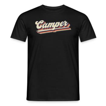 Drôle de dicton de camping - Caravane & Camper - T-shirt homme - noir - Devant - AI Model Male 178 light (178cm)