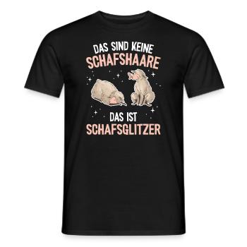 Lustiges Schafmotiv - Bäuerin Landwirtin & Schaf - Männer T-Shirt - Schwarz - Vorne - AI Model Male 178 light (178cm)