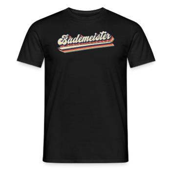 Poolboy Bademeister Rettungsschwimmer Schwimmbab - Männer T-Shirt - Schwarz - Vorne - AI Model Male 178 light (178cm)