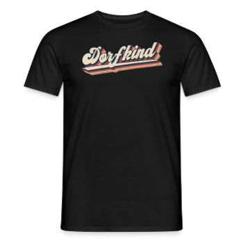 Dorffest Spruch - Dorfkind - Männer T-Shirt - Schwarz - Vorne - AI Model Male 178 light (178cm)