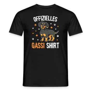 Teckel Hund Spruch - Dachshund & Dackel - Männer T-Shirt - Schwarz - Vorne - AI Model Male 178 light (178cm)
