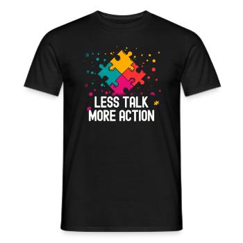 Tshirt autistique Autimus Cadeau Asperger Enfants - T-shirt homme - noir - Devant - AI Model Male 178 light (178cm)