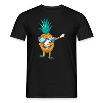 Dabbing Pineapple Sunglasses Design For The - Men's T-Shirt - black - Front - AI Model Male 178 light (178cm)