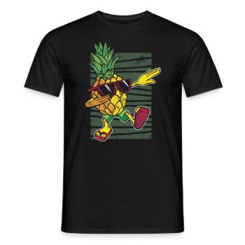Dabbing Pineapple Sunglasses Design For The - Men's T-Shirt - black - Front - AI Model Male 178 light (178cm)