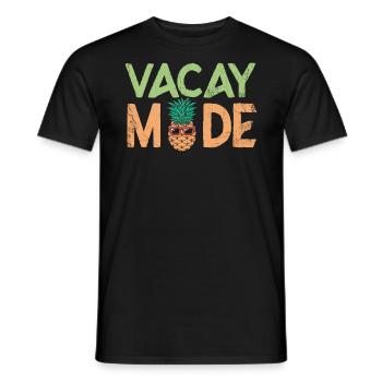 Vacay Mode Ananas Design Für Strandliebhaber - Männer T-Shirt - Schwarz - Vorne - AI Model Male 178 light (178cm)