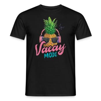 Vacay Mode Ananas Design Für Strandliebhaber - Männer T-Shirt - Schwarz - Vorne - AI Model Male 178 light (178cm)