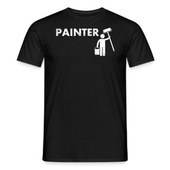 Maler-dekorateur-design Pour les peintres-artistes - T-shirt homme - noir - Devant - AI Model Male 178 light (178cm)