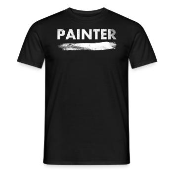 Maler-dekorateur-design Pour les peintres-artistes - T-shirt homme - noir - Devant - AI Model Male 178 light (178cm)