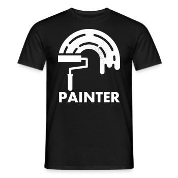 Maler-dekorateur-design Pour les peintres-artistes - T-shirt homme - noir - Devant - AI Model Male 178 light (178cm)