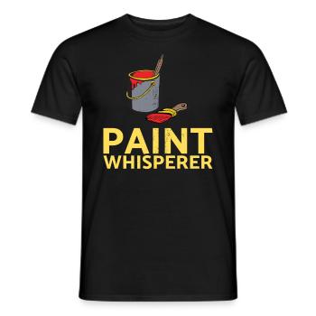 Paint Whisperer Decorator Design pour les peintres - T-shirt homme - noir - Devant - AI Model Male 178 light (178cm)