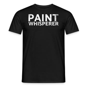 Paint Whisperer Decorator Design pour les peintres - T-shirt homme - noir - Devant - AI Model Male 178 light (178cm)