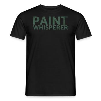 Paint Whisperer Decorator Design pour les peintres - T-shirt homme - noir - Devant - AI Model Male 178 light (178cm)