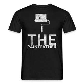 Le paintfather Decorator Design pour les peintres - T-shirt homme - noir - Devant - AI Model Male 178 light (178cm)