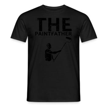 The Paintfather Decorator Design for Painters - Men's T-Shirt - black - Front - AI Model Male 178 light (178cm)