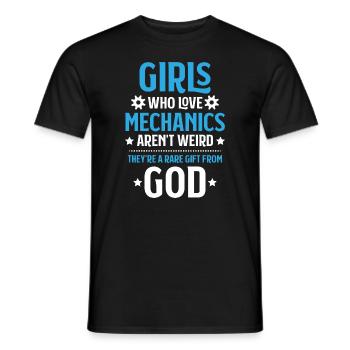 Mechanic Mechanic Mechanics Mechanic - Men's T-Shirt - black - Front - AI Model Male 178 light (178cm)