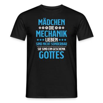 Mechaniker Mechanikerin Mechanik Mechanic - Männer T-Shirt - Schwarz - Vorne - AI Model Male 178 light (178cm)