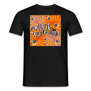 Alice Im Wunderland Verdrehte Welt - Männer T-Shirt - Schwarz - Vorne - AI Model Male 178 light (178cm)