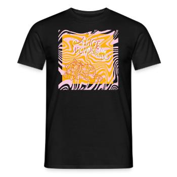 Alice In Wonderland Cheshire Cat - Men's T-Shirt - black - Front - AI Model Male 178 light (178cm)